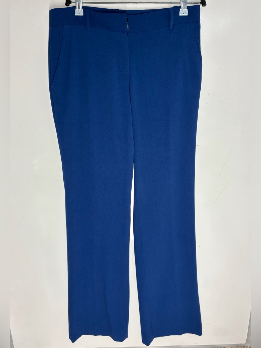 BCBGMaxAzria Tailored Straight-Leg Trousers in Royal Blue, size 6
